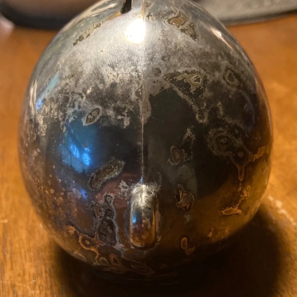 Vintage Piggy Bank-Silver plated-Pig-DANA DFA (Denmark) - Picture 5 of 13